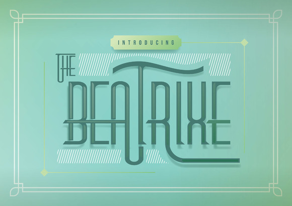 Beatrixe: A Display Font for Web Design and Brand Identity