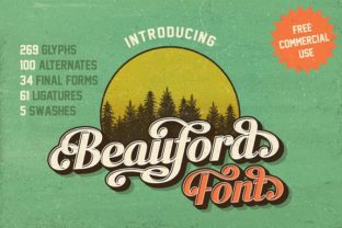 Beauford: A Vintage Display Font for Editorial Design