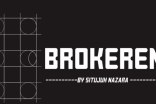 Brokeren: A Display Font That Elevates Digital Branding