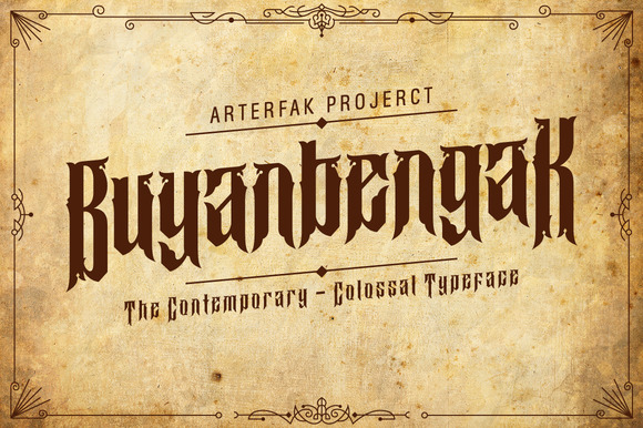 Buyanbengak: A Timeless Display Font for Digital Design