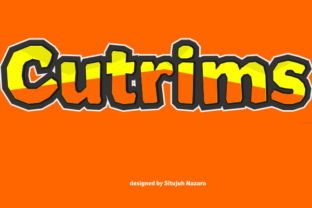 Cutrims: A Versatile Display Font for Bold Branding