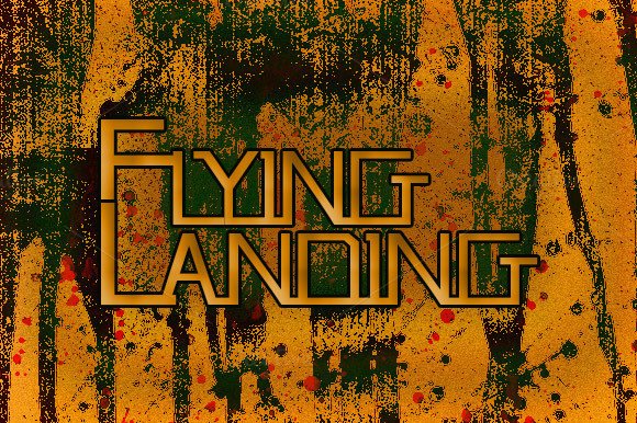 Flying Landing: A Font for Impactful Digital Design