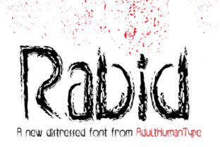 Font Choice That Speaks Volumes: Rabid in Action