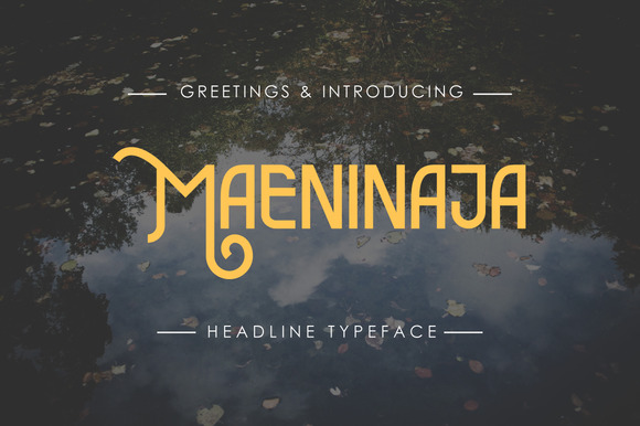 Maeninaja: A Playful Display Font for Editorial Creativity