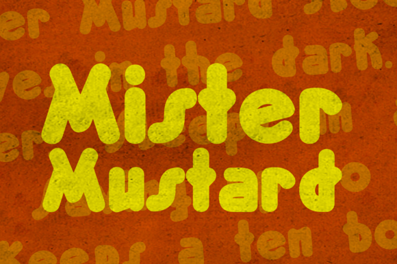 Mister Mustard: A Playful Display Font for Crafters and Designers