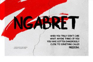 Ngabret: A Display Font for Editorial Elegance