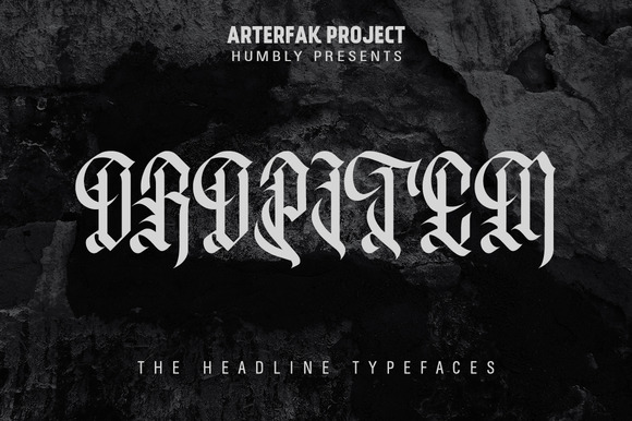 Oropitem: A Gothic-Inspired Typeface for Bold Branding