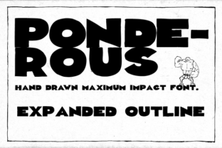 Ponderous Expanded: A Font That Speaks Volumes