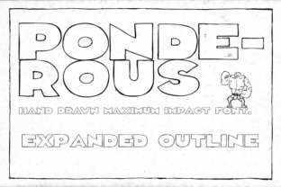 Ponderous Expanded Outline: A Font That Elevates Your Brand