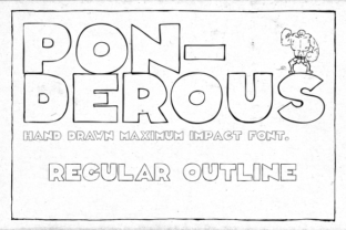Ponderous Regular Outline: A Font for Impactful Campaigns