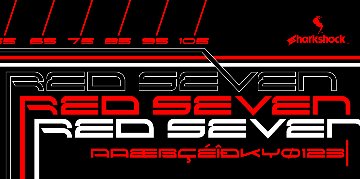Red Seven: A Font That Speaks in Edges