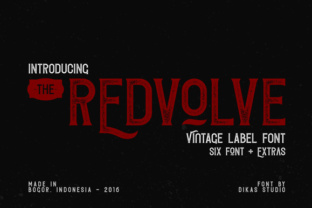 Redvolve: A Vintage Label Font That Adds Character to Every Project