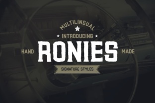 Ronies: A Timeless Display Font for Digital Design