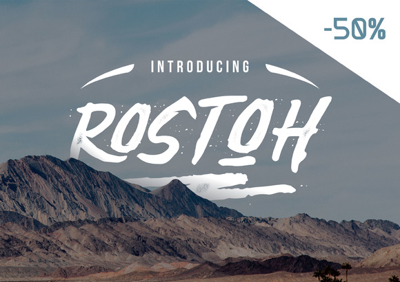 Rostoh: A Bold Typeface for Branding and Design