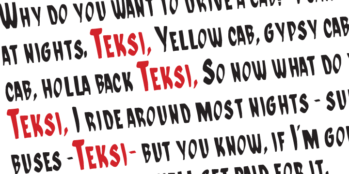Teksi Family: A Display Font for Editorial Excellence