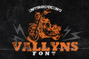 Vallyns Font: A Grunge Stamped Style for Handmade Creators